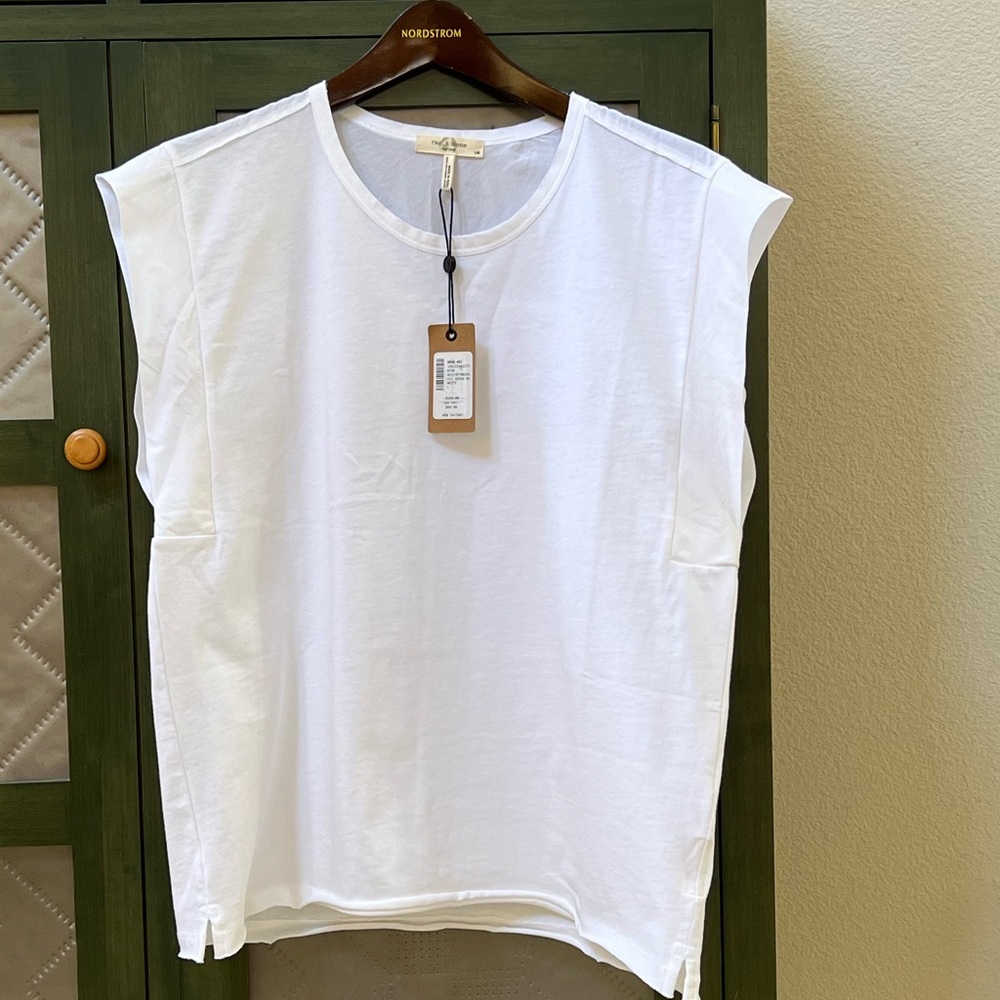 rag & bone Mix Media Muscle Tee - Picture 2 of 7